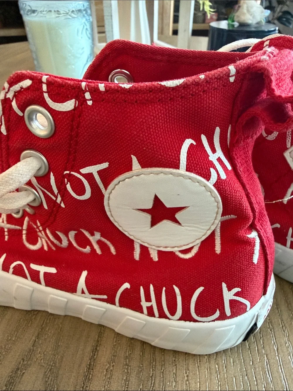 Converse kid’s UNT1TL3D High Top Red White 171965C All Star Skate